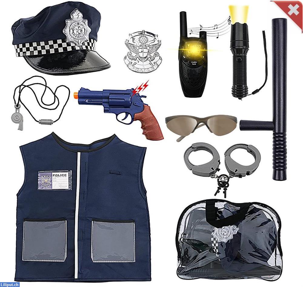 Bild 1: Polizei Kostüm Spielzeug Set, tolles Polizei-Spielset, Kinderfasnacht