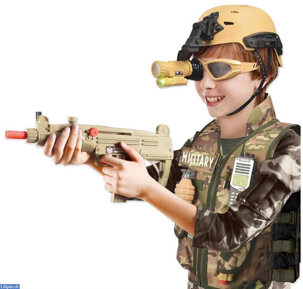 Bild 2: Militär Soldaten Tarnspielset, Armee Kostüm Spielzeugset zum verkleiden