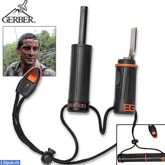 Bild 1: Gerber Gear Bear Grylls Fire Starter - Feueranzünder Survival-Kit