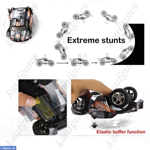 Bild 2: Funkgesteuertes Mini Stunt Modellauto 1:12 RC Spielzeug Auto