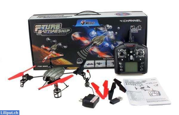 Bild 4: WLtoys Quadrocopter V959 UFO, 4 Kanal 2.4GHz Drohne, SpyCam