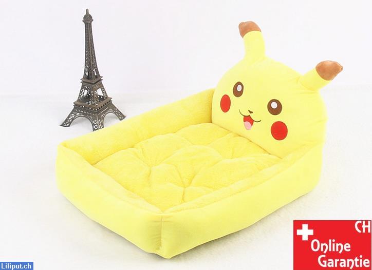 Bild 1: Pokémon Pikachu Katzenbett Schlafplatz, auch kleine Hunde