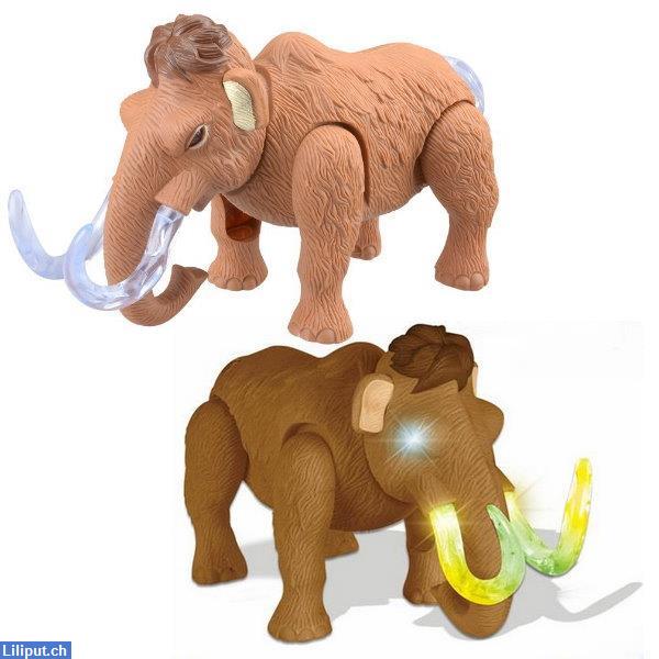 Bild 1: Elektrisches Mammut Spielzeug mit LED, Sound, tolles Geschenk