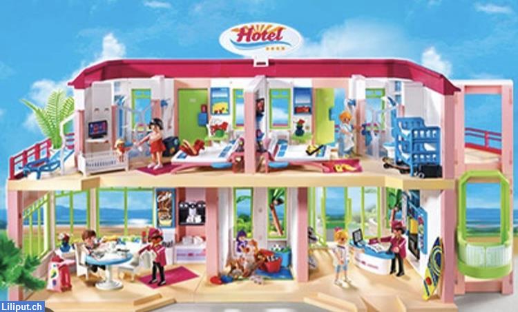 Bild 1: Playmobil Hotel komplett mit viel Zubehör