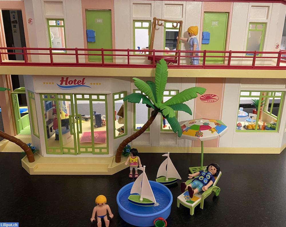 Bild 2: Playmobil Hotel komplett mit viel Zubehör