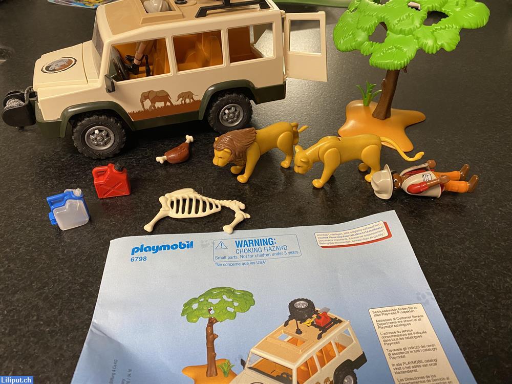 Bild 1: Playmobil 6798 - Safari Ranger mit Löwen, komplett!