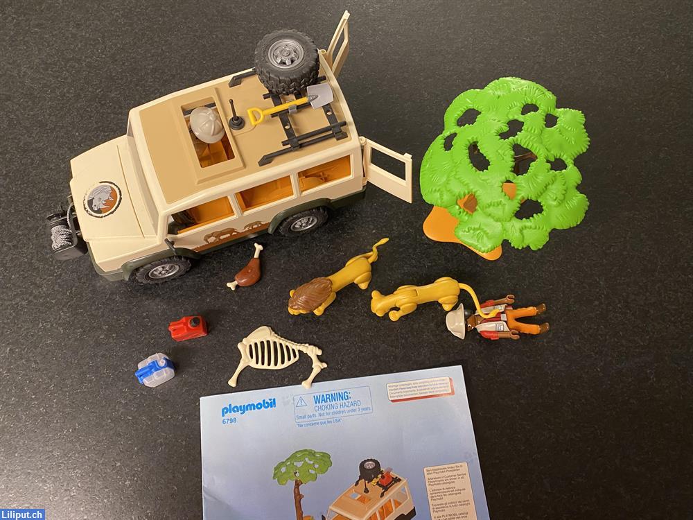 Bild 2: Playmobil 6798 - Safari Ranger mit Löwen, komplett!