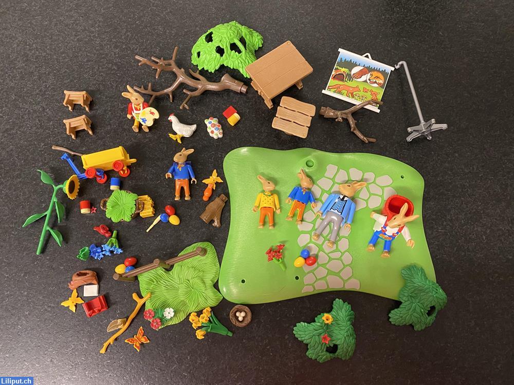 Bild 1: Playmobil Hasenfamilie Set komplett