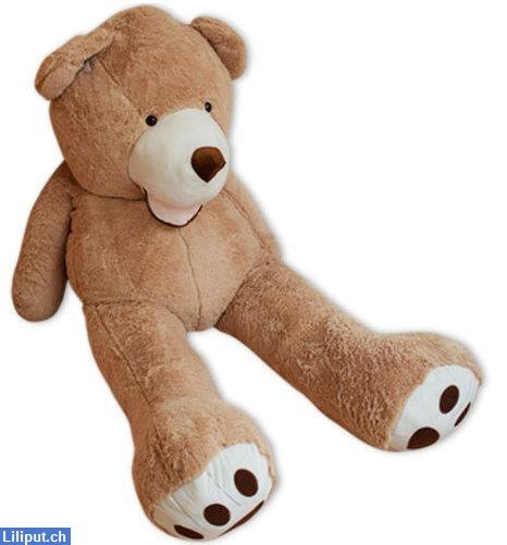 Bild 2: Hellbrauner Teddybär XXL 160cm Plüsch Bär Plüschtier Geschenkidee Kind