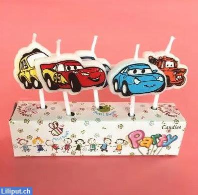 Bild 1: Cars Lightning McQueen Kerzen Set - ideal zur Geburtstagsparty