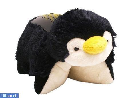 Bild 2: Pingu schwarz, Leucht Plüschtier, Kinder schlafen gut