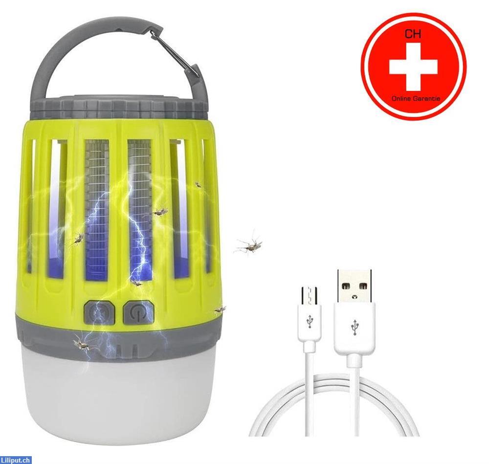 Bild 1: Moskito Killer, Mückenschutz, Camping UV Lampe, USB Beleuchtung