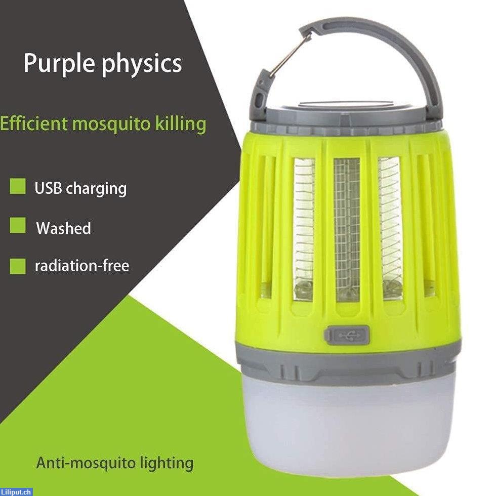 Bild 3: Moskito Killer, Mückenschutz, Camping UV Lampe, USB Beleuchtung