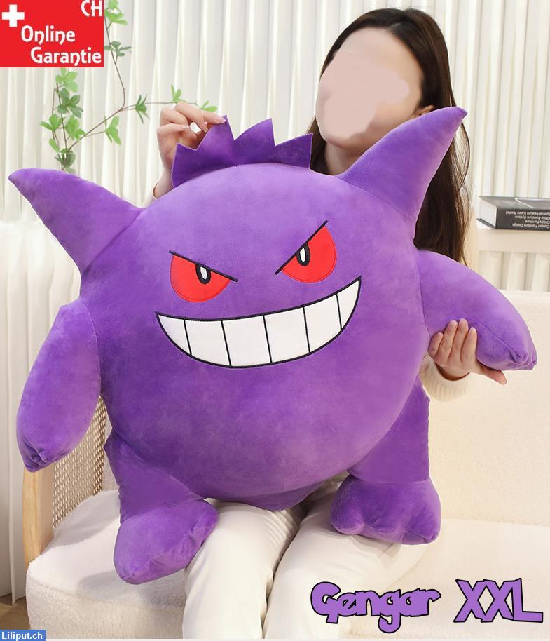 Bild 1: Pokémon Gengar Plüsch-/Kuscheltier XXL, 80cm für Pokemon Fan