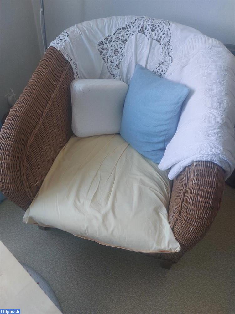 Bild 1: Verkaufe schöner Korbsessel CHF 30,-