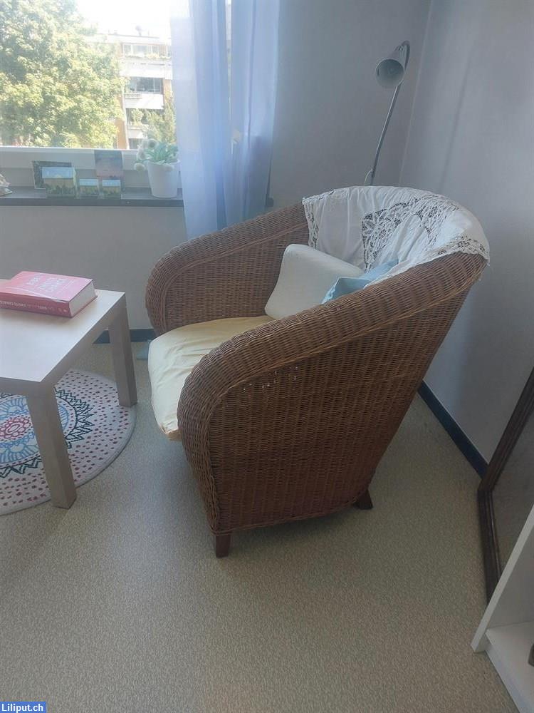 Bild 2: Verkaufe schöner Korbsessel CHF 30,-
