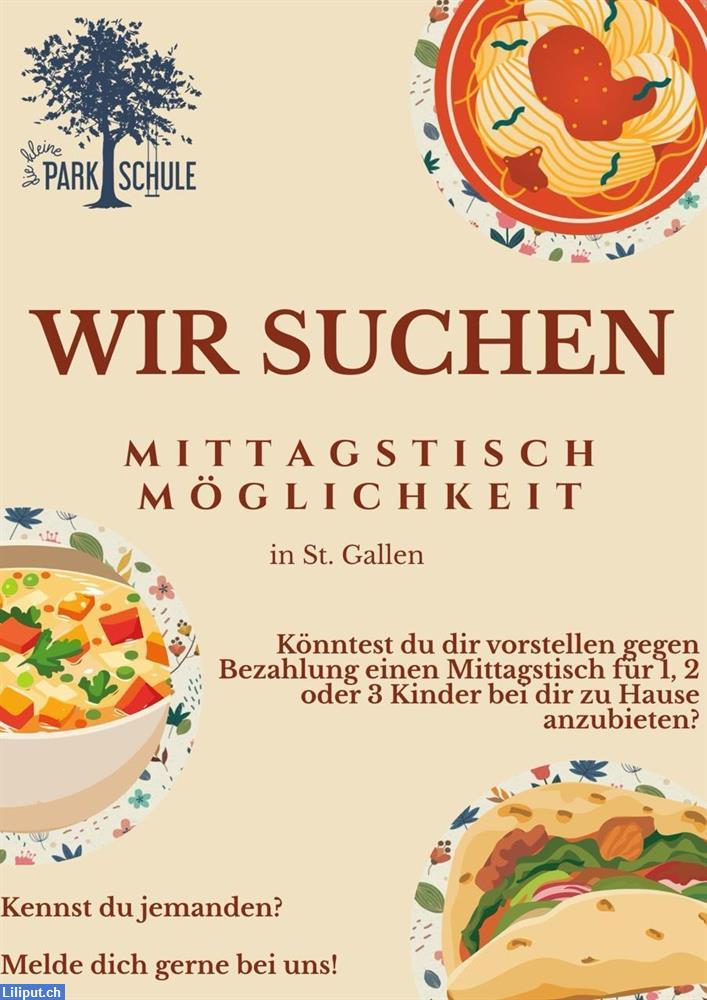 Bild 1: Mittagstisch für 1-3 Kinder im Raum St.Gallen