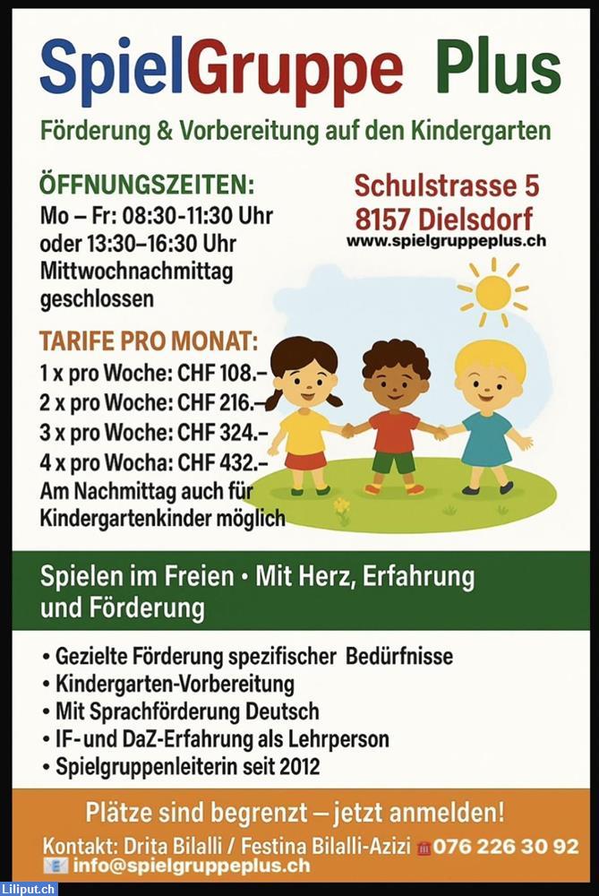Bild 1: Spielgruppe plus in Dielsdorf
