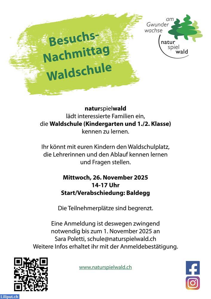 Bild 1: Besuchsnachmittag Waldschule Baden (Kindergarten und 1./2. Klasse)