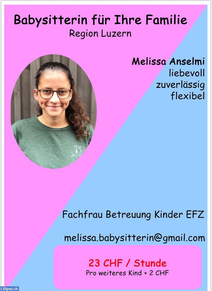 Bild 1: Zuverlässige Babysitterin aus Emmenbrücke möchte gerne Babysitten