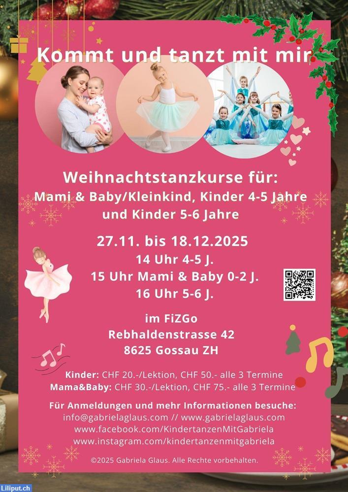 Bild 1: Mami & Baby Weihnachtstanzkurs - Tanzt mit Gabriela