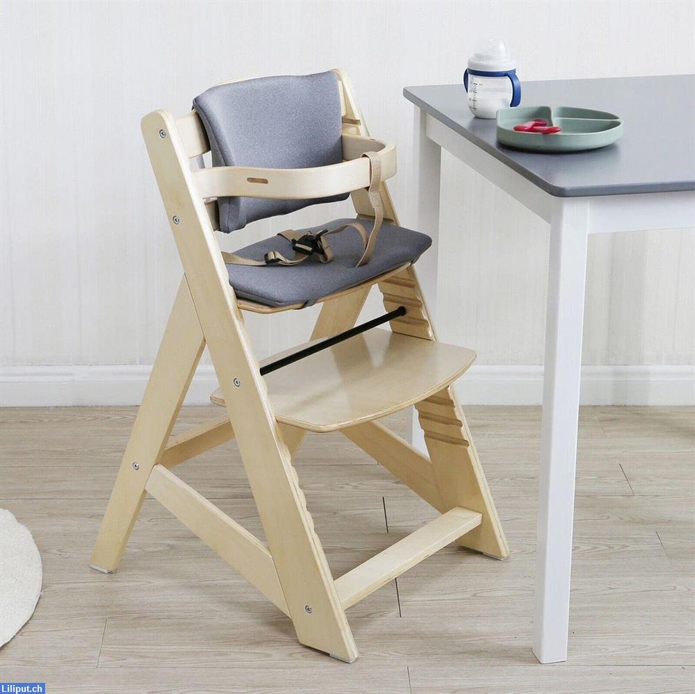 Bild 3: NEU: Kinderhochstuhl Treppenhochstuhl NATUR Holz