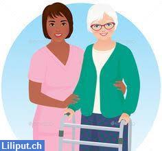 Bild 1: Selbständige Pflegehelferin SRK bietet Unterstützung - inkl. AHV & SVA