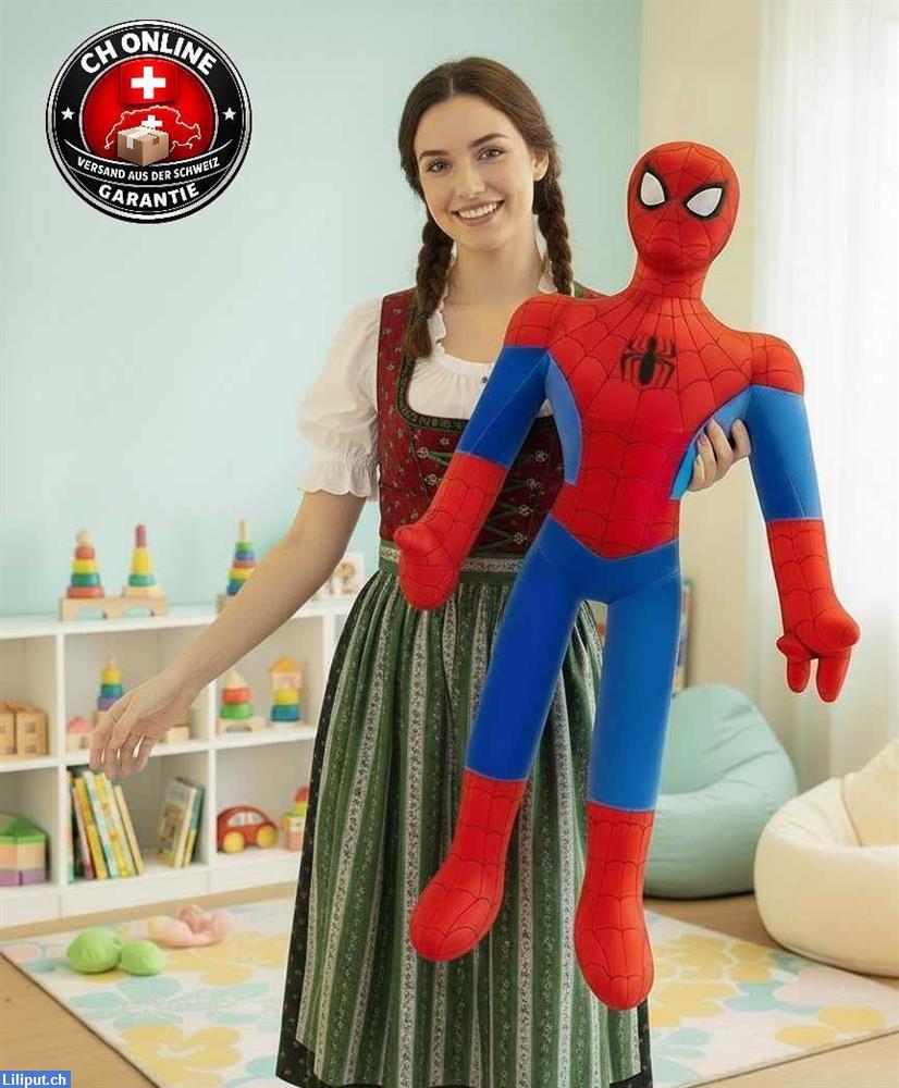 Bild 1: Spider-Man XXL Plüschfigur 90cm | Plüschtier / Kuscheltier, Puppe