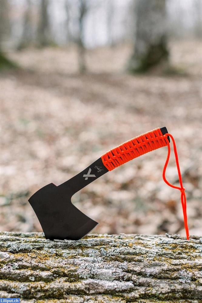 Bild 3: Bear Grylls Paracord Survival Axt, Beil Hatchet mit Scheide Outdoor Camping