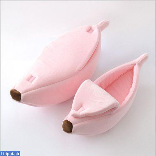 Bild 3: Katzenbett, Hundebett Banane in 5 Farben Grösse S-XL