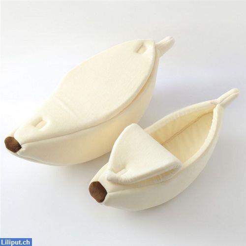 Bild 4: Katzenbett, Hundebett Banane in 5 Farben Grösse S-XL