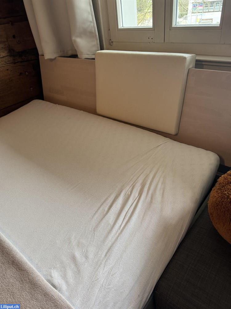 Bild 2: Bettgestell von Micasa, weiss, Massivholz, 140cmx200cm