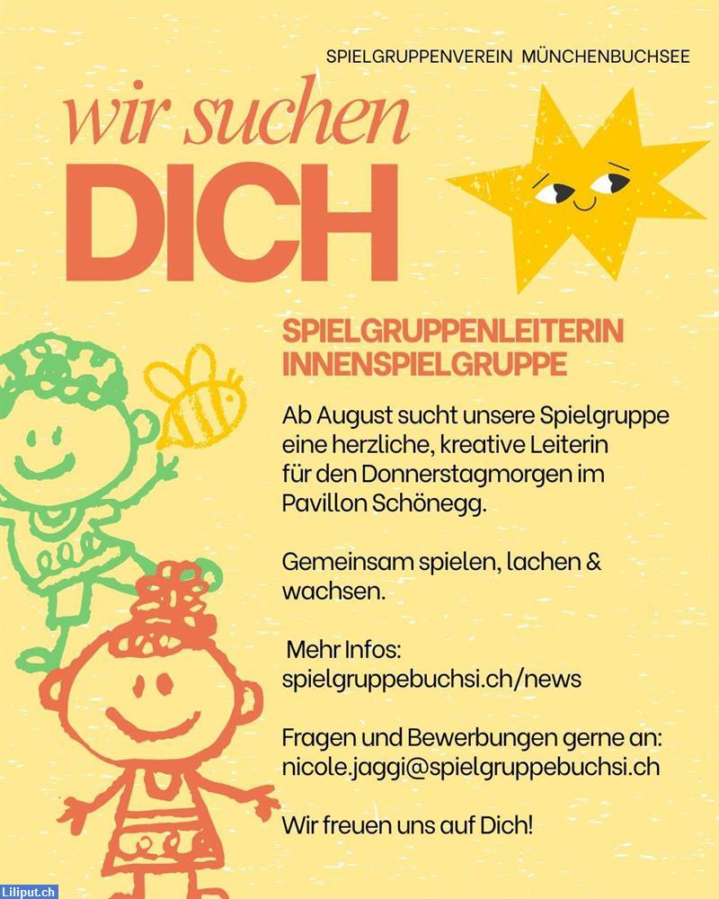 Bild 1: Suchen Spielgruppenleiterin Innen-SG, Do-Morgen, ca. 7% in Münchenbuchsee