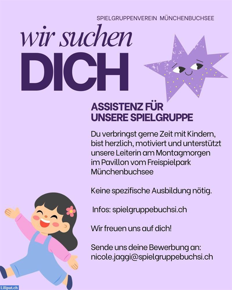 Bild 1: Assistenz (5%) für Innenspielgruppe am Montag-Morgen in Münchenbuchsee