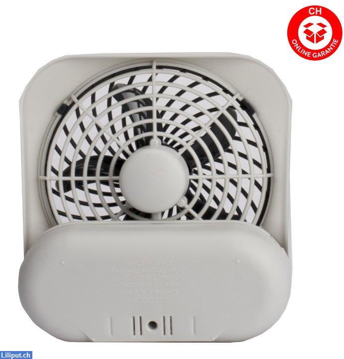 Bild 2: O2COOL tragbarer Ventilator, kabellos, 2x D Batterien Betrieb