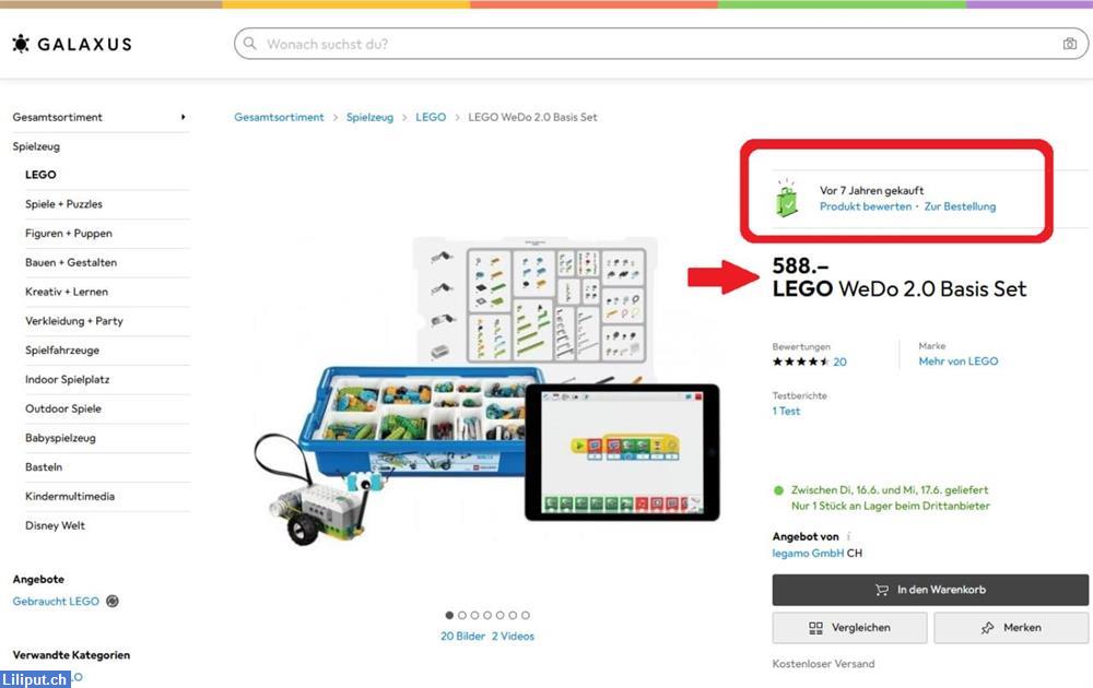 Bild 2: LEGO WeDo 2.0 Basis Set | für LEGO NERD & Sammler :-)