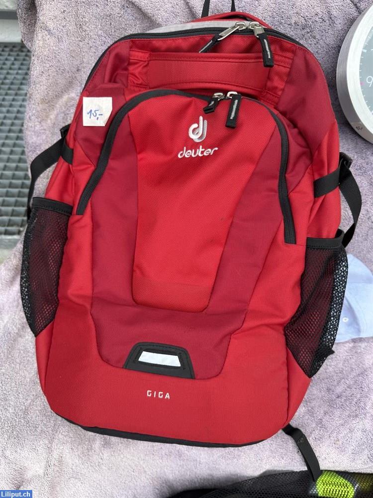 Bild 1: Deuter Rucksack rot, wenig gebraucht