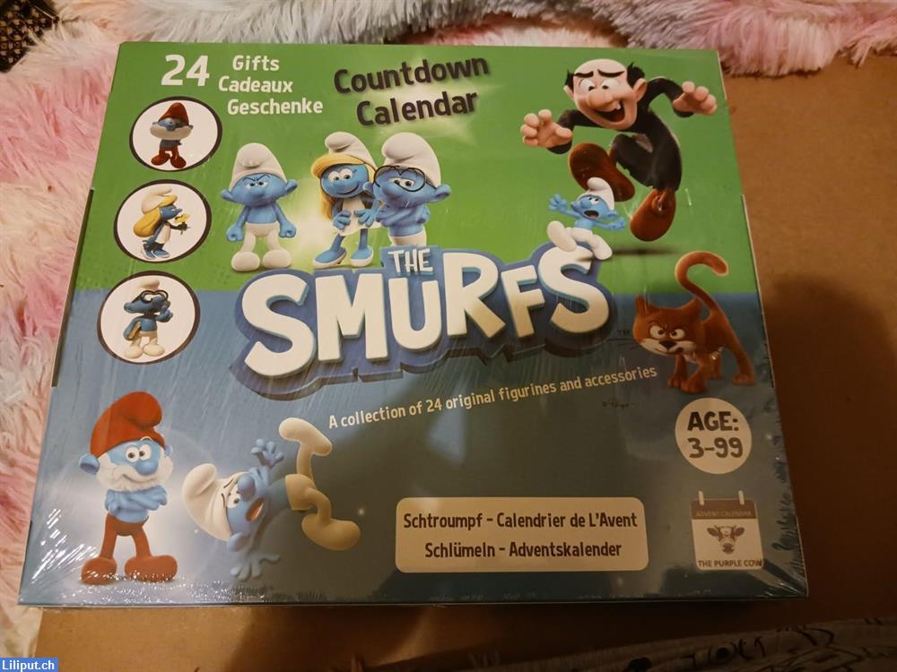 Bild 1: Schlumpf Adventskalender mit 24 Überraschungen, Abholung möglich